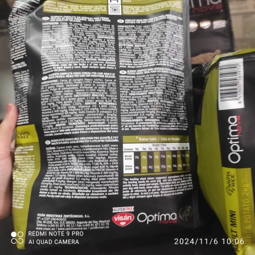 Optima Nova Adult Mini Rabbit and Potato 2kg