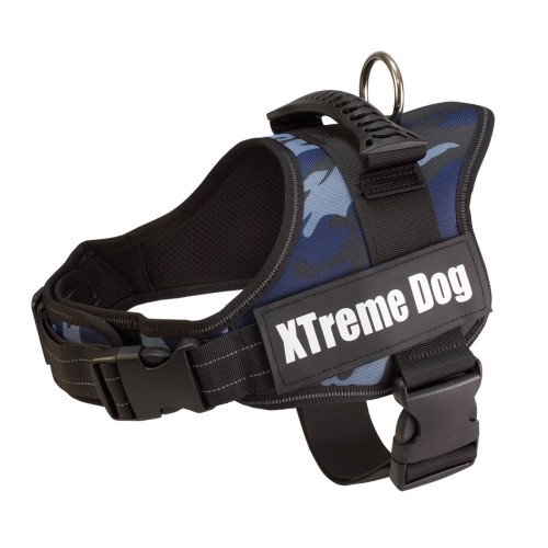 Xtreme Dog Harness Camo Blue M 61-81cm