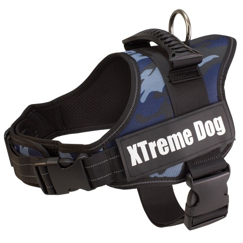 Xtreme Dog Harness Camo Blue M 61-81cm