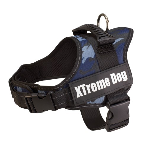 Xtreme Dog Harness Camo Blue M 61-81cm