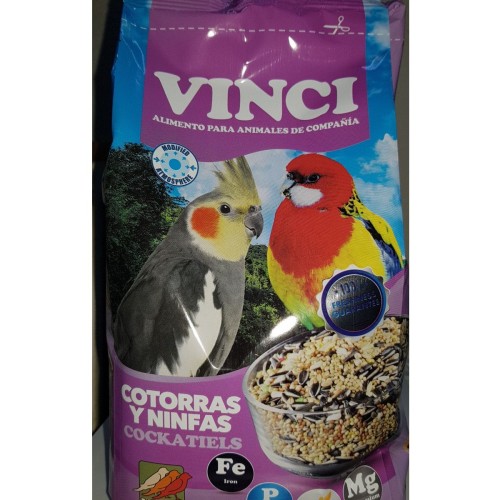 Comida para Ninfas y Cotorras Vinci 5 Kg