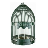 Zinc-Coated Partridge Cage Green