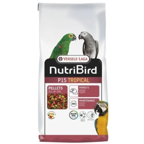 Nutribird P15 Tropical 10 Kg. Versele-laga