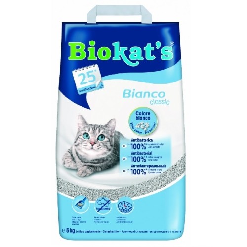 Arena Biokats Bianco 5 Kg Solución Aglomerante