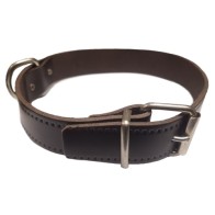 Collar de Cuero Cromo Flor 55x3cm