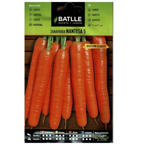 Nantes Carrots 5s. Cylinder Pack