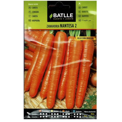 Zanahoria Nantesa 2-urgelba Sobre