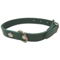 Collar de Cuero Liso Negro 55x2.5cm