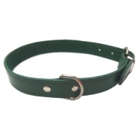 Collar de Cuero Liso Negro 55x2.5cm
