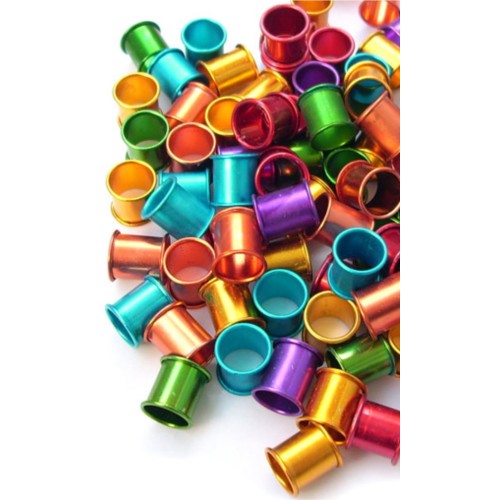 Aluminum Ring Pigeons 8mm 10 Units