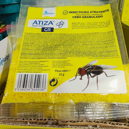 Cebo Mata Moscas Granulado 25gr Atiza