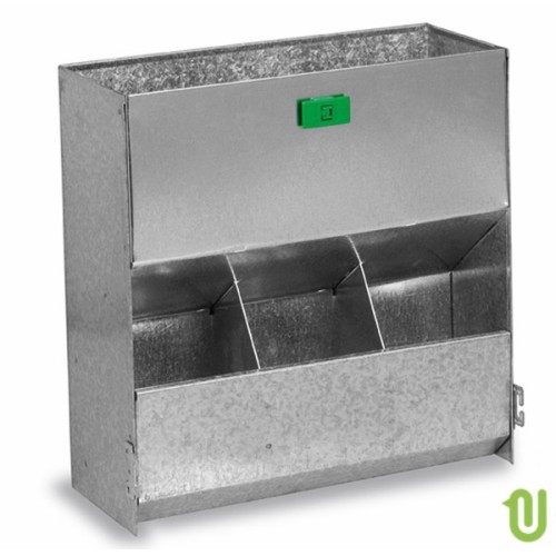 Rabbit Feeder 3 Holes Straight Without Lid