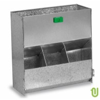 Rabbit Feeder 3 Holes Straight Without Lid