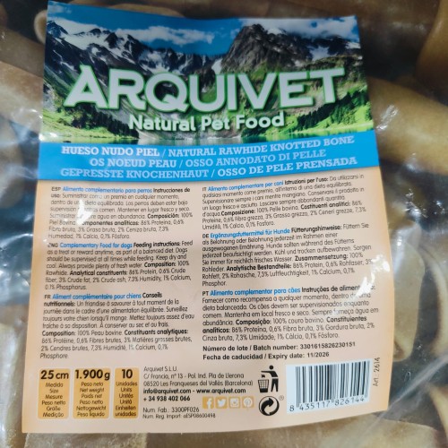 Knot Bone Chew Treat 25cm Pack of 10