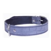 Collar de Piel Verde para Perros
