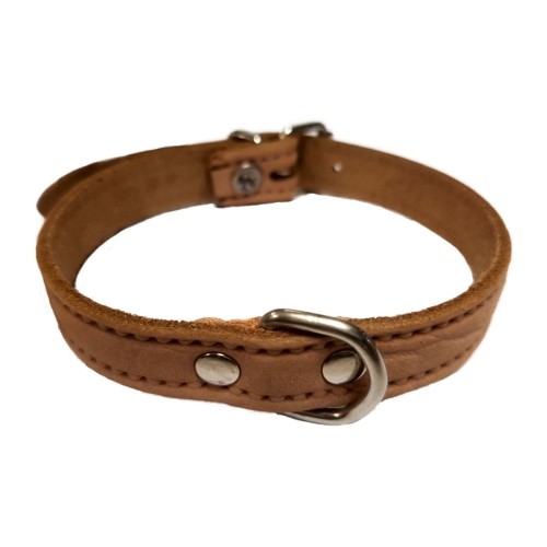 Collar Piel Labrado 15x350 Rojo