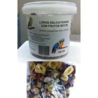 Delicatesse Frutas para Loros 700 Gr. Prodac