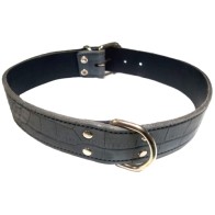 Collar Piel Labrado 40x700mm Azul Estiloso y Duradero