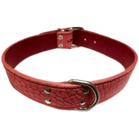 Collar Piel Labrado 40x700mm Azul Estiloso y Duradero