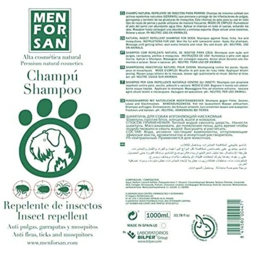 Menforsan Champu Repelente Con Citronela 1lt.