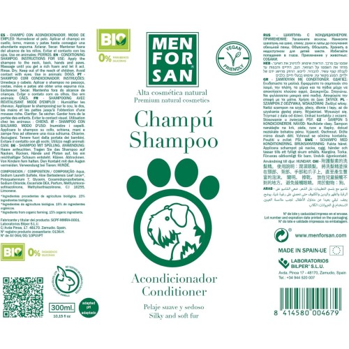 Menforsan Shampoo Conditioner 300ml