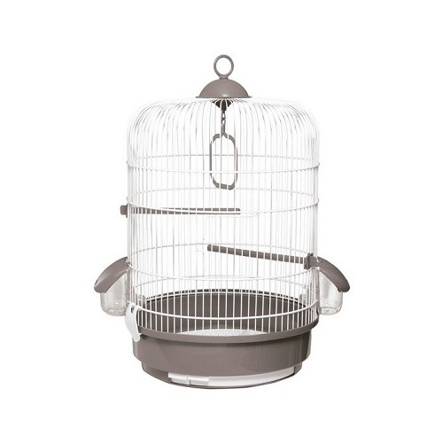 Jaula Pajaro 736 Blanca/Gris 32.5x48