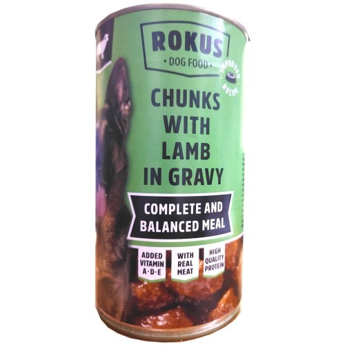Canned Lamb Dog Food 1240 Gr. Rokus