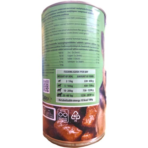 Canned Lamb Dog Food 1240 Gr. Rokus