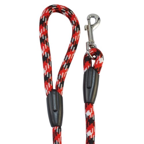 Black and Red Mountain Rope Leash 120x1.3cm