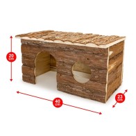 Casa Cómoda Grande Para Roedores 40x23x20cm