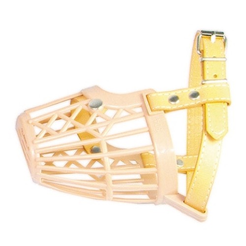 Plastic and Leather Dog Muzzle Muzzle 5.5cm