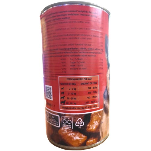 Lata de Ternera para Perros Rokus 410g