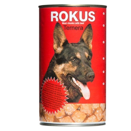 Lata de Ternera para Perros Rokus 410g