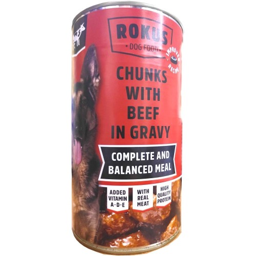 Lata de Ternera para Perros Rokus 410g