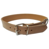 Collar Cuero Vaqueta Doble 65x3cm