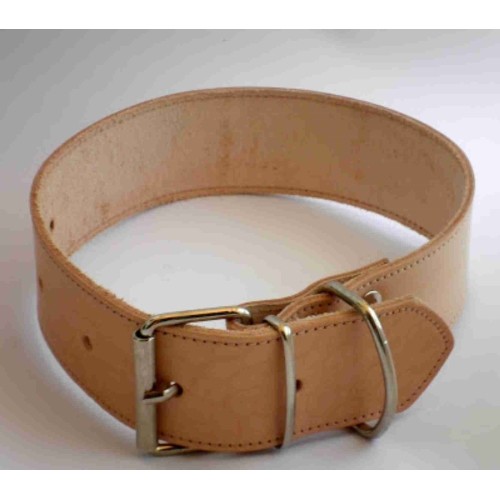 Collar Cuero Vaqueta Doble 65x3cm