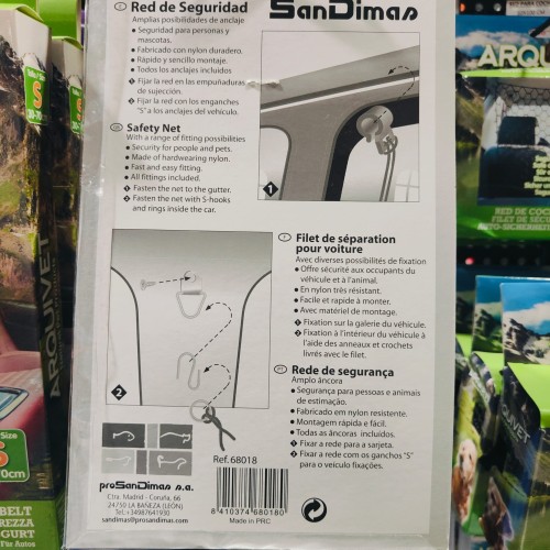 Red De Seguridad Para Coche 84x64cm para Viajes con Mascotas