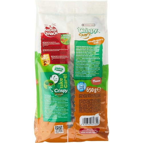 Crispy Snak Fibras 650 Gr para Pequeños Animales