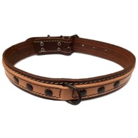 Double Leather Collar 25x550 Natural/Brown