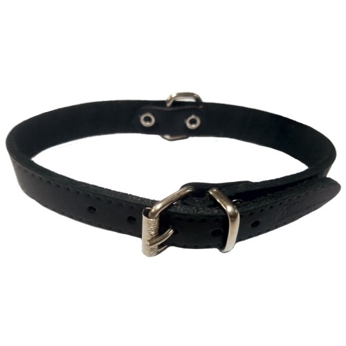 Collar Cuero Liso 20x500mm - Accesorio Elegante para Perros