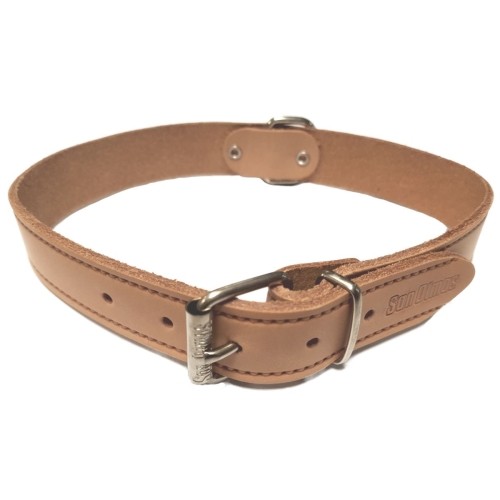 Collar Cuero Liso 20x500mm - Accesorio Elegante para Perros