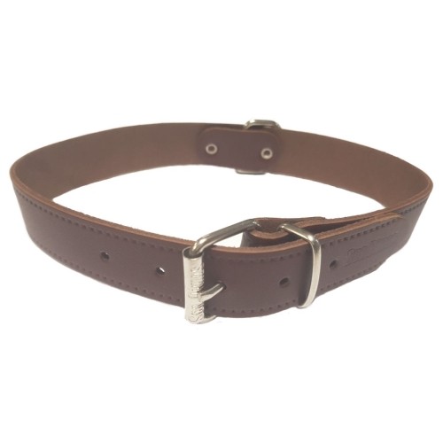 Collar Cuero Liso 20x500mm - Accesorio Elegante para Perros
