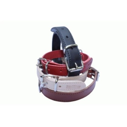 Collar Cuero Liso 20x500mm - Accesorio Elegante para Perros