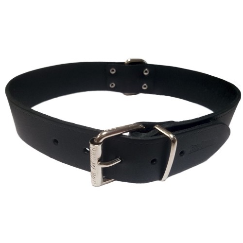 Collar Cuero Liso 20x500mm - Accesorio Elegante para Perros