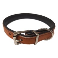 Premier Orange Leather Collar 20x400