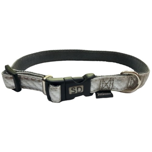 Collar Elegante Gris para Perros Pequeños a Medianos