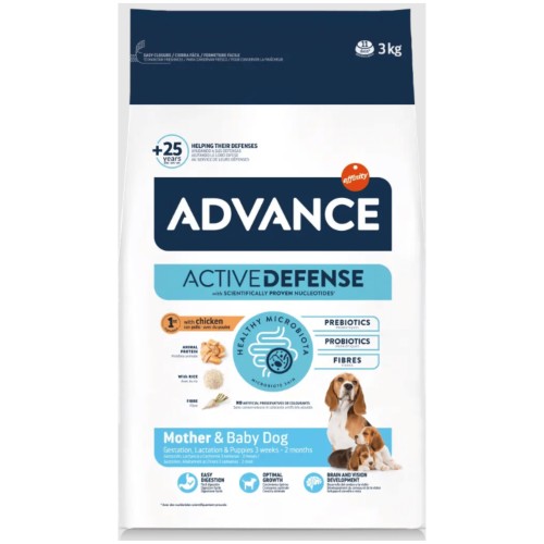 Advance Mother Dog Initial 3Kg Alimento Premium Para Cachorros