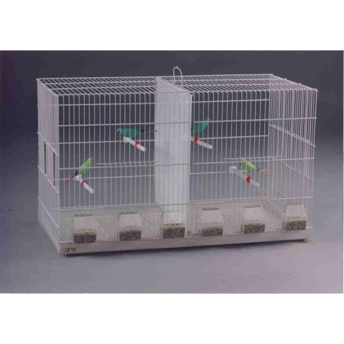 Jaula B-3 con Comederos para Aves