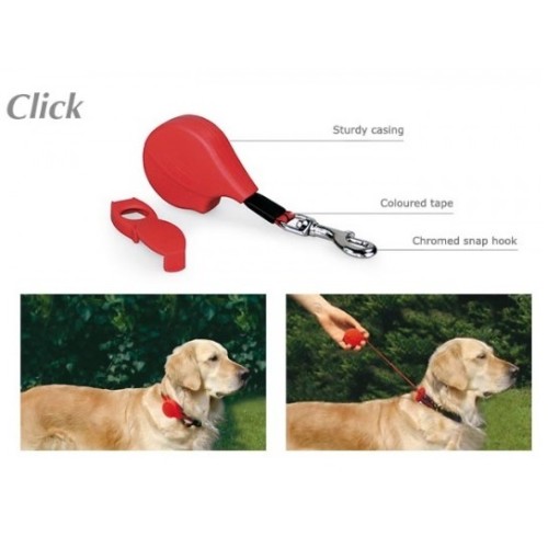 Correa Retráctil Flexi Click 2 Roja