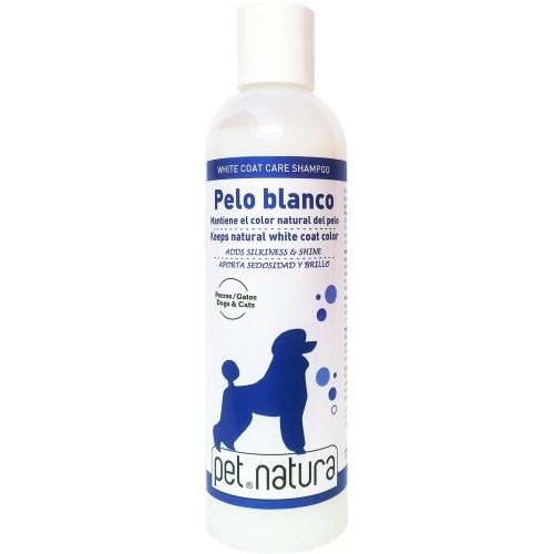 Champú Pelo Blanco 750ml para Mascotas Previene el Amarilleamiento